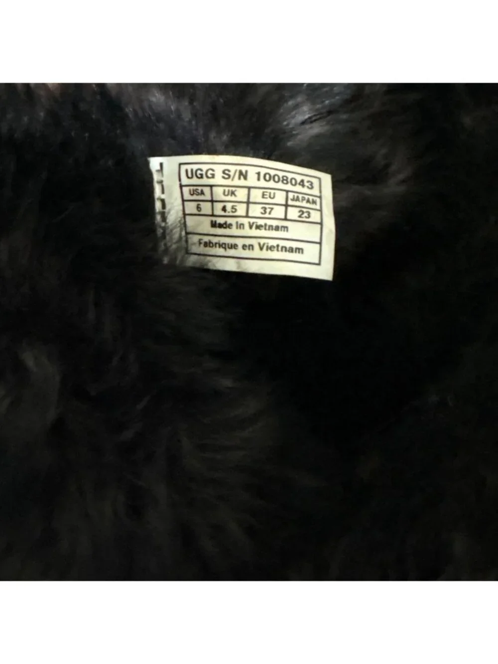 UGG Meadow Black Suede Sheepskin Boots Women's Size 6 NWT 1008043 - Picture 2 of 8